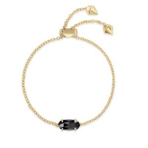 Kendra Scott Everlyne Chain Bracelet Black & Gold